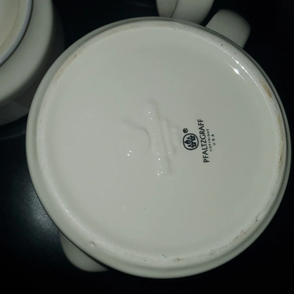 Pfaltzgraff dining servewear gravy boat sauce creamer sugar vintage‎ Trou…